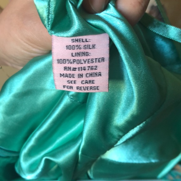 Silk Dress with Metallic Gold Detail - Picture 5 of 5